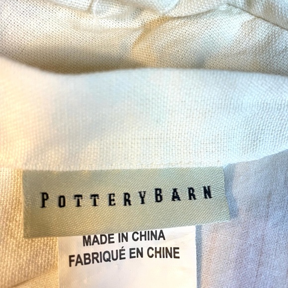 Pottery Barn Pillow Cover Crewel Embroidered Cotton 24x24 - Picture 7 of 7